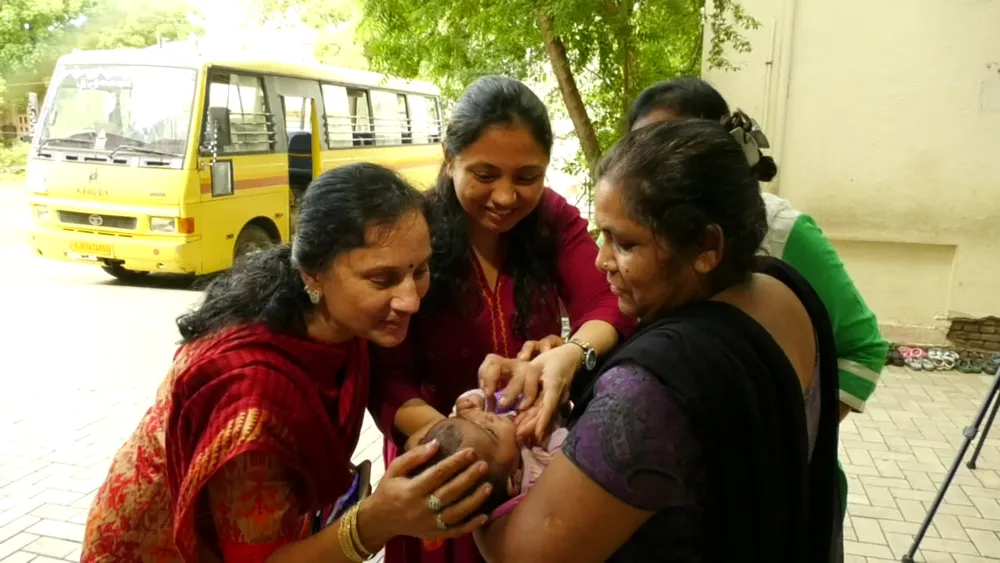 Children Of Balashram Took Swine Flu Anti Dose