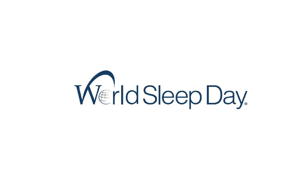 world sleep day logo with background