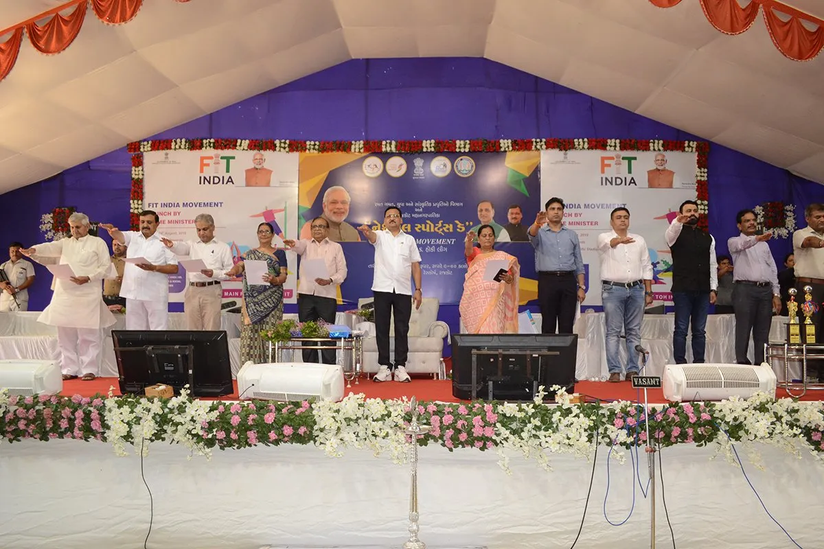 The-Launch-Of-The-Fit-India-Movement-And-The-Inter-District-Hockey-League