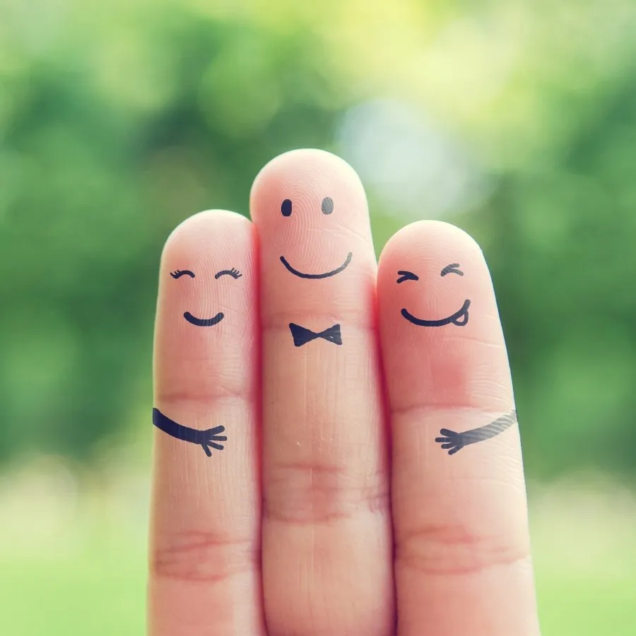 Happiness Basics 3 Fingers