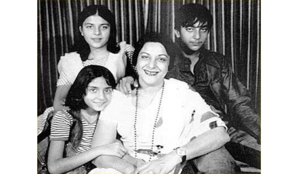 Nargis with her children