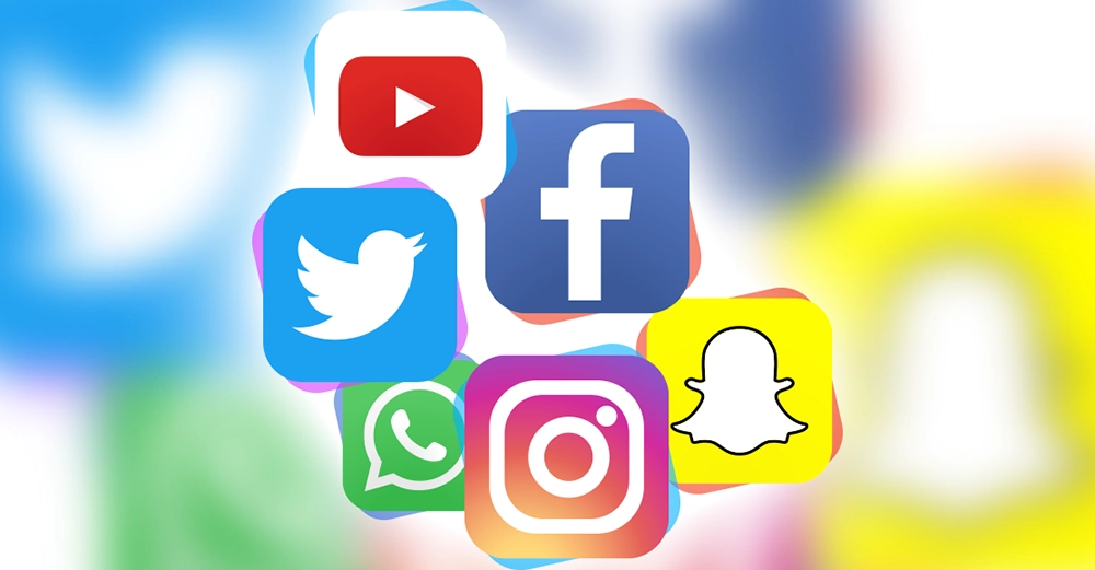 Social Media Circle Set PNG HD.png