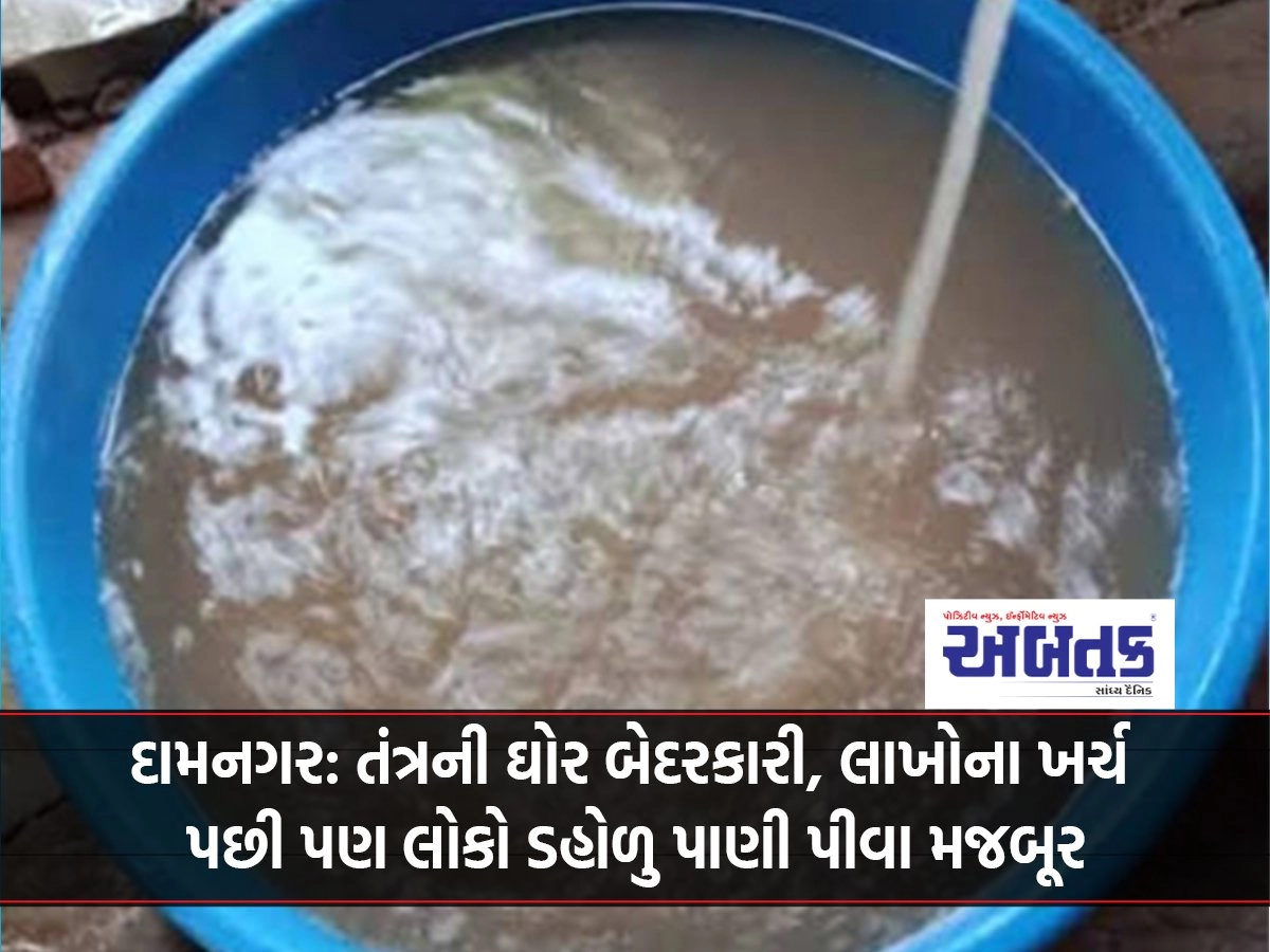 Damnagar: gross negligence of the system, people are forced to drink dirty water even after spending millions