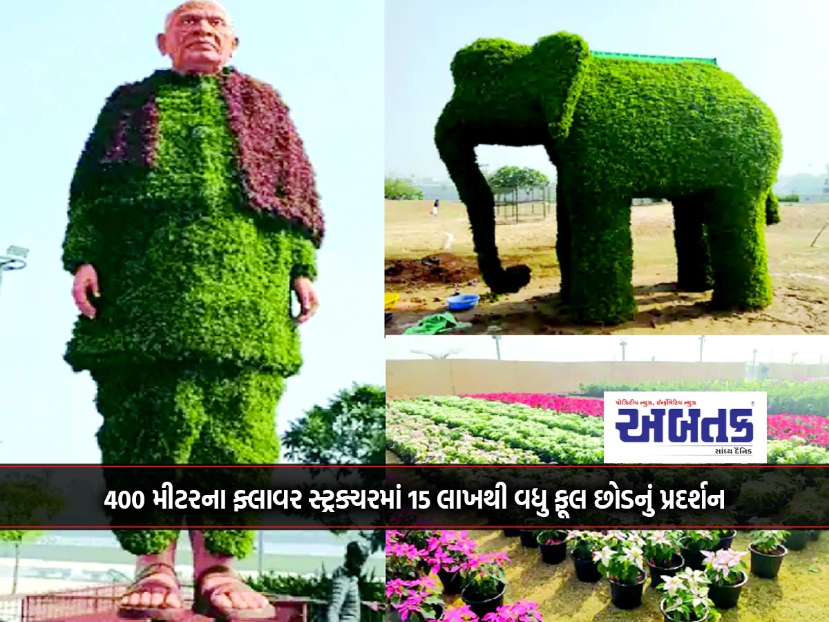 Kalthi Flower Show: More than 15 lakh flower plants on display in a 400 meter flower structure