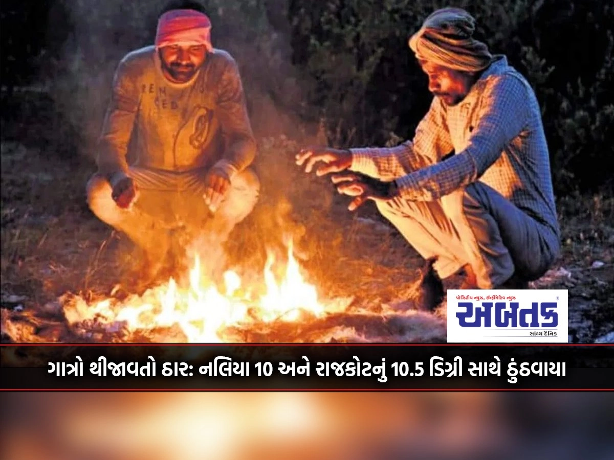 Freezing temperatures: Nalia 10 and Rajkot 10.5 degrees