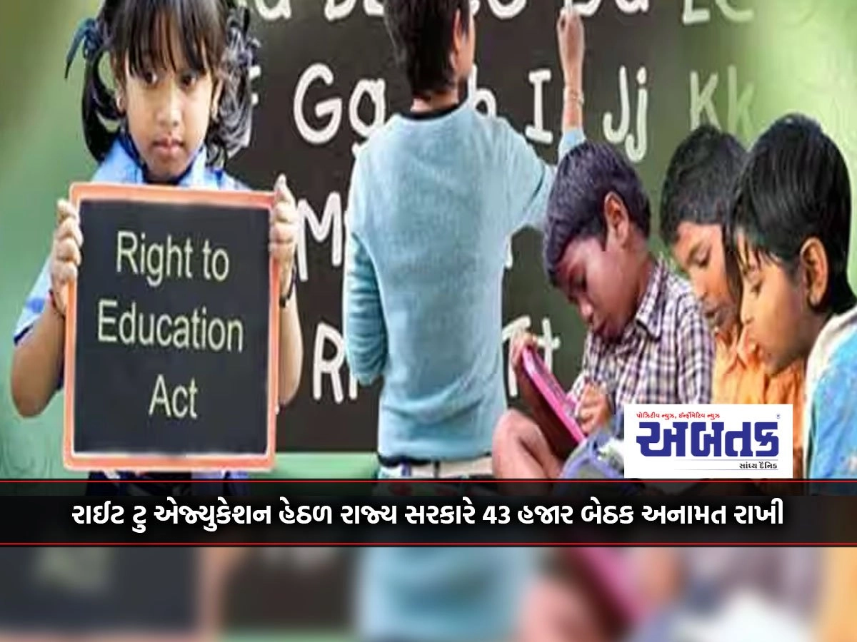 The state government has reserved 43 thousand seats under Right to Education