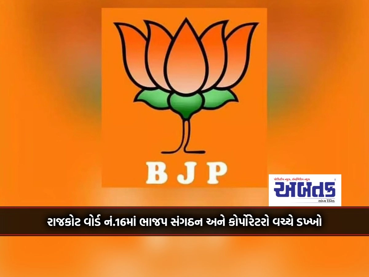 Clash between BJP organization and corporators in Rajkot Ward No.16