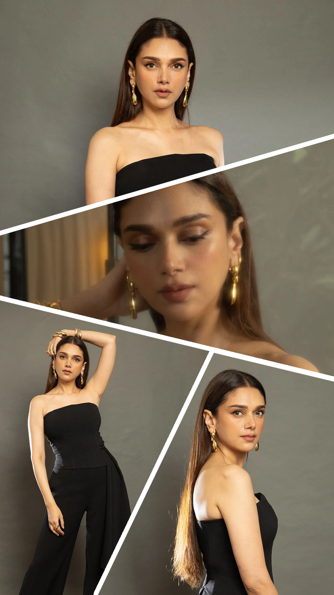 Aditi Rao Hydari looks stylish in royal black dress