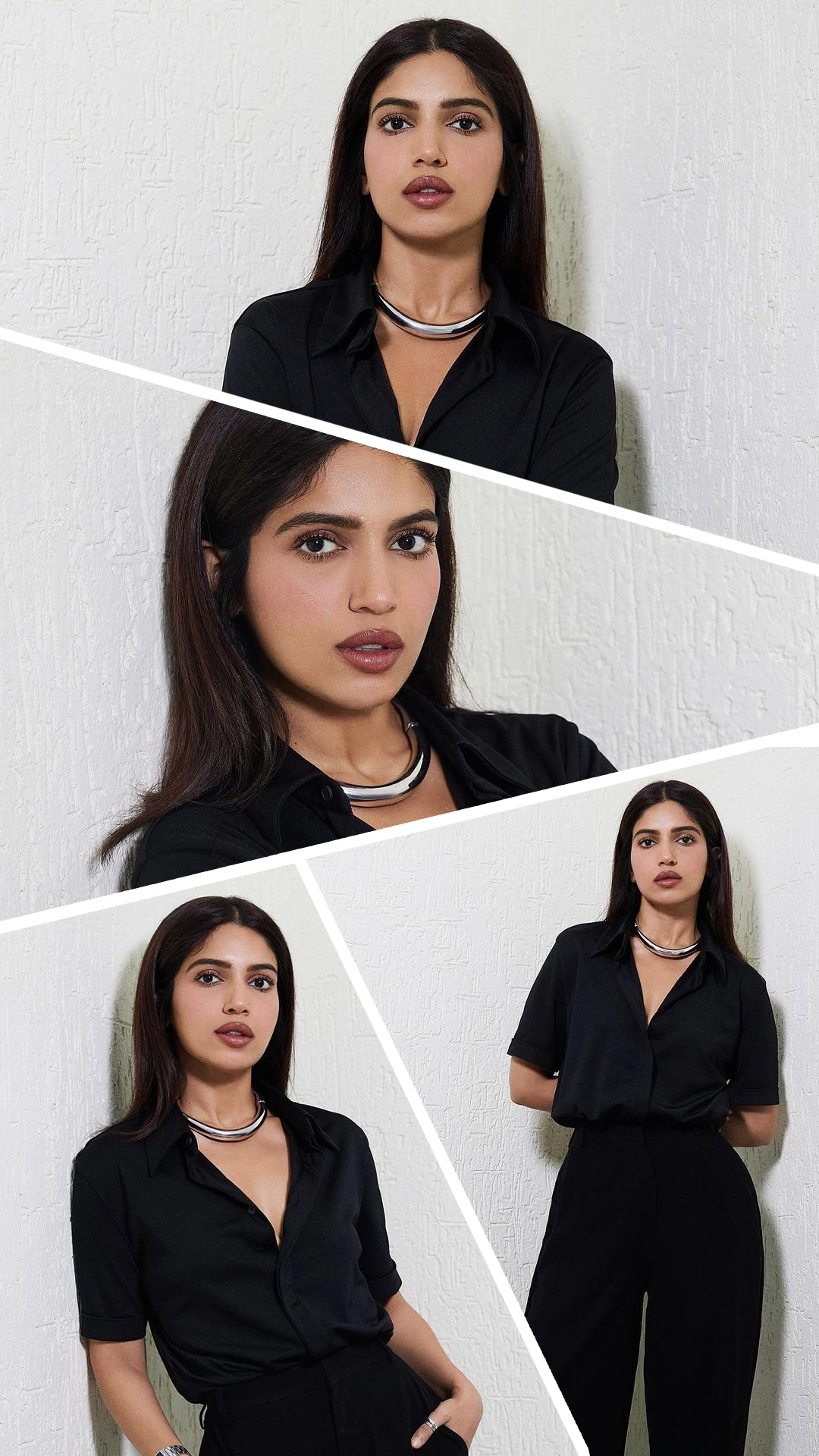 This black dress by Bhumi Pednekar is perfect for an office look