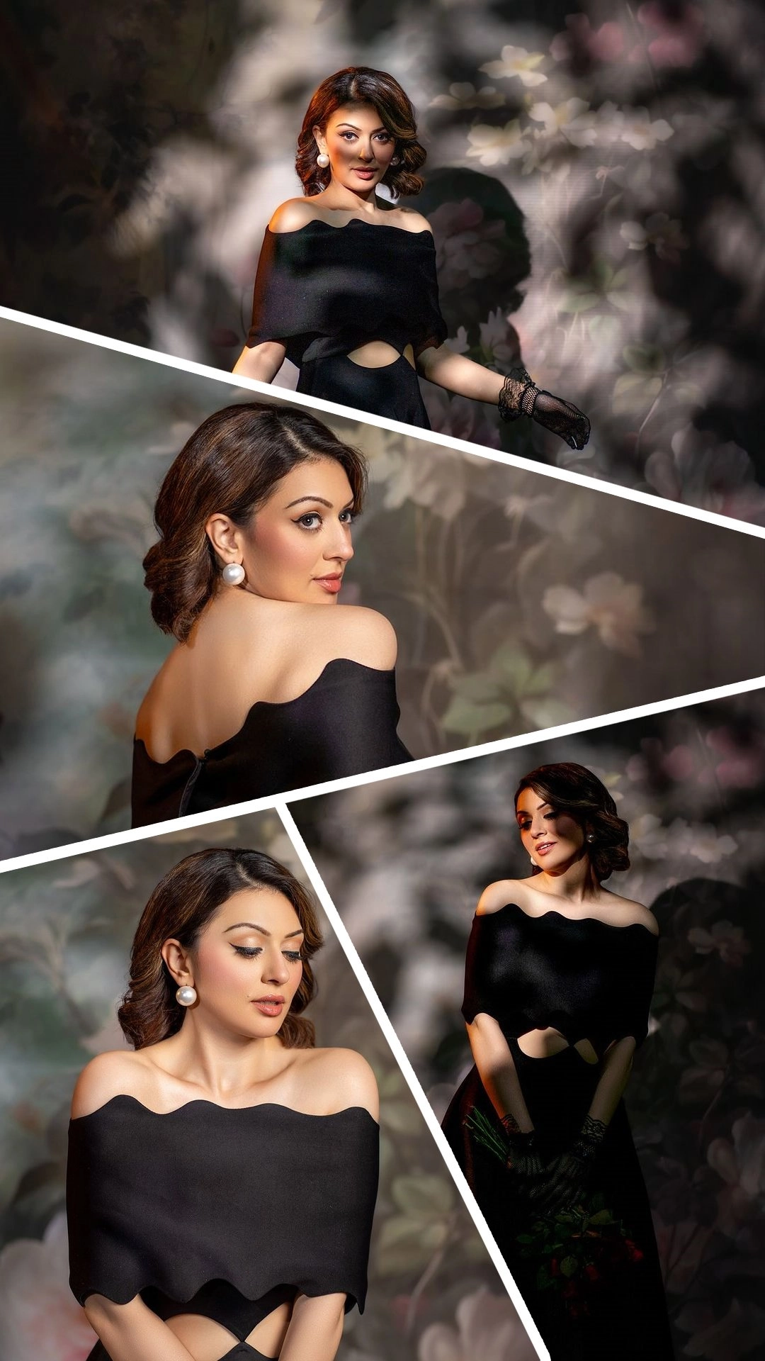 Hansika Motwani gave glamorous vibes in a black dress