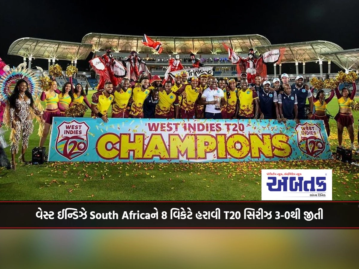 West Indies beat South Africa by 8 wickets to win the T20 series 3-0