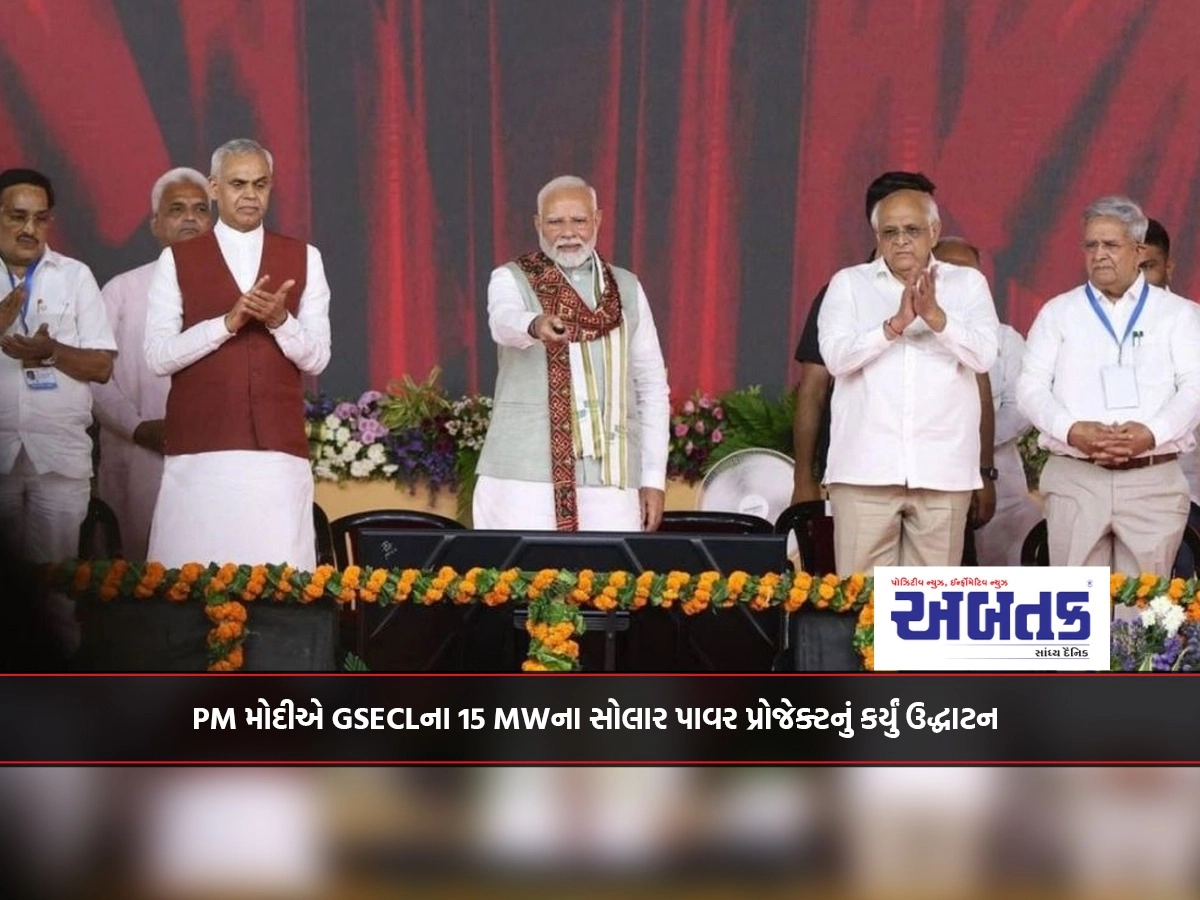 PM Modi inaugurated GSECL's 15 MW solar power project