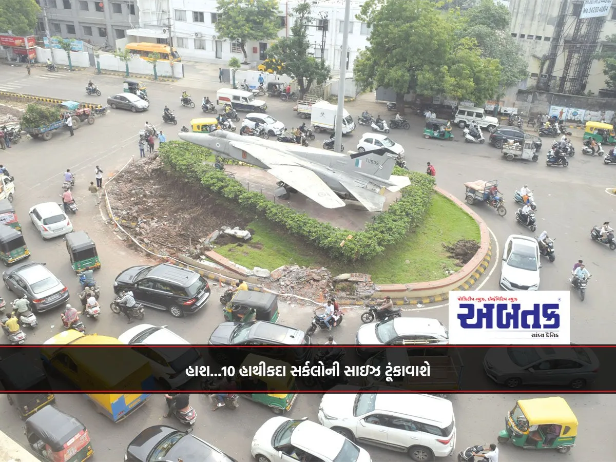હાશ...10 હાથીકદા સર્કલોની સાઇઝ ટૂંકાવાશે