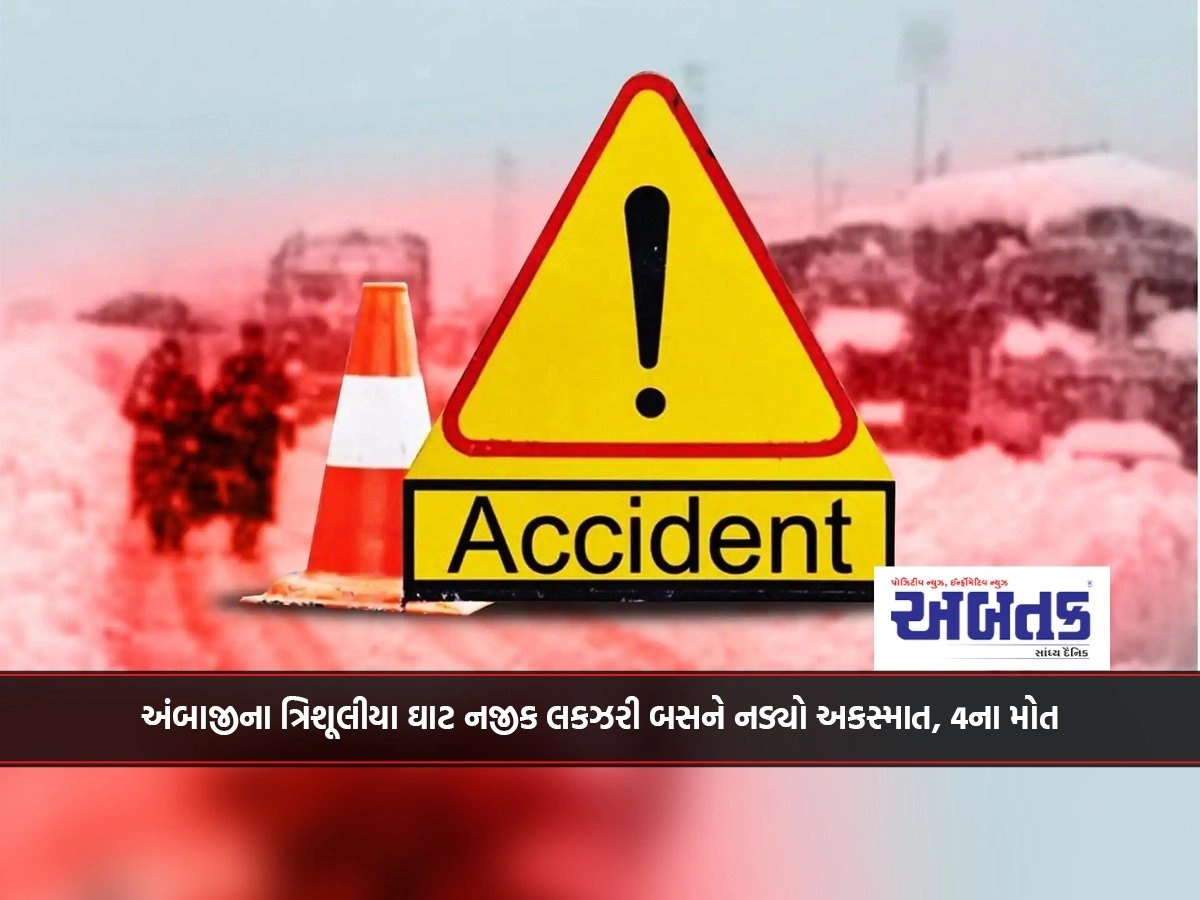 Luxury Bus Overturns Near Trishulia Ghat In Ambaji, 4 Killed