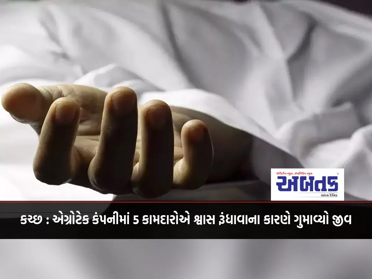 Kutch: 5 Workers Lost Their Lives Due To Suffocation In Agrotech Company