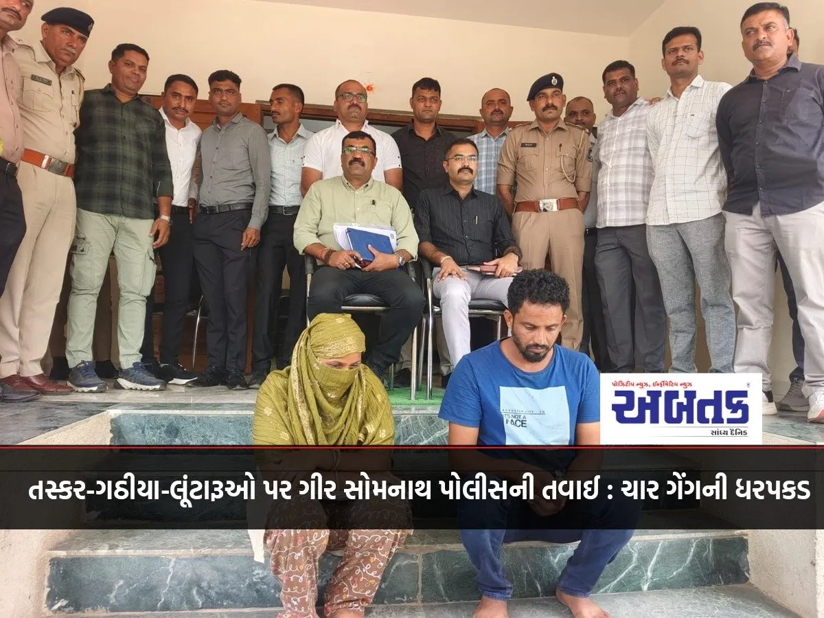 Gir Somnath Police Raid On Smugglers-Robbers: Four Gangs Arrested
