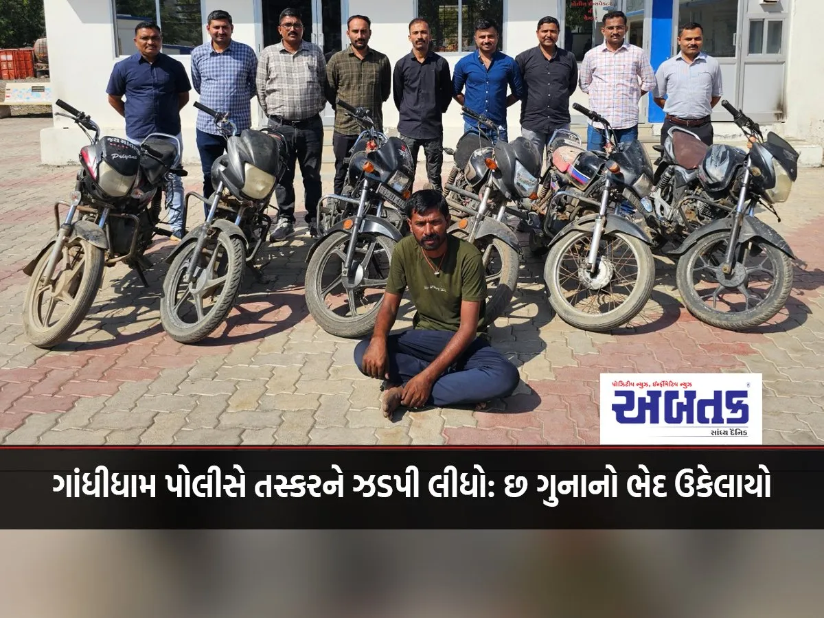 Gandhidham Police Nabs Trafficker: Six Cases Solved