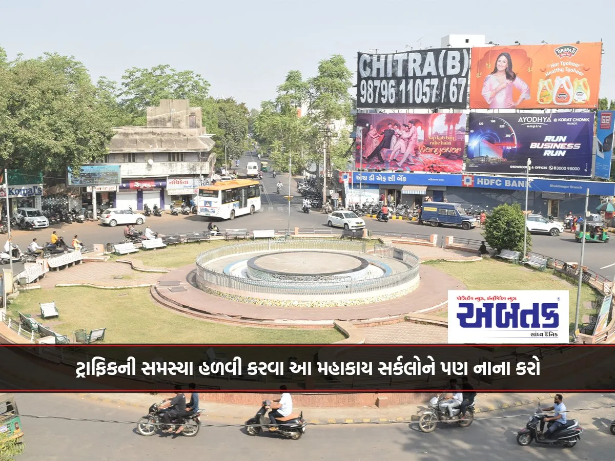 ટ્રાફિકની સમસ્યા હળવી કરવા આ મહાકાય સર્કલોને પણ નાના કરો