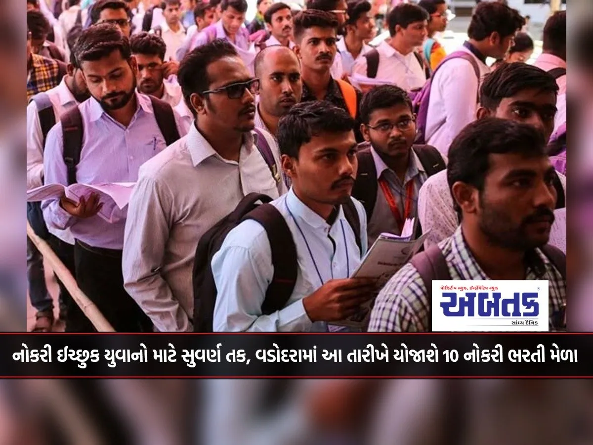 Golden Opportunity For Job Seeking Youth, 10 Job Recruitment Fairs Will Be Held In Vadodara On This Date