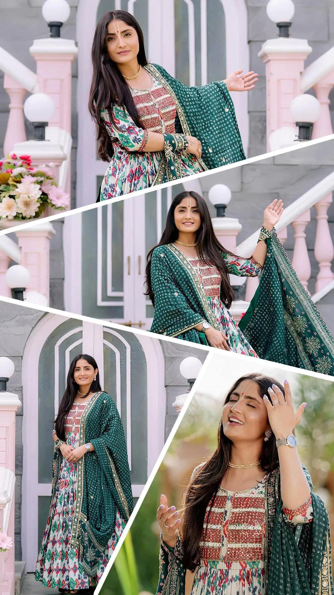 Geeta Rabari Looks Adorable In An Anarkali Dress