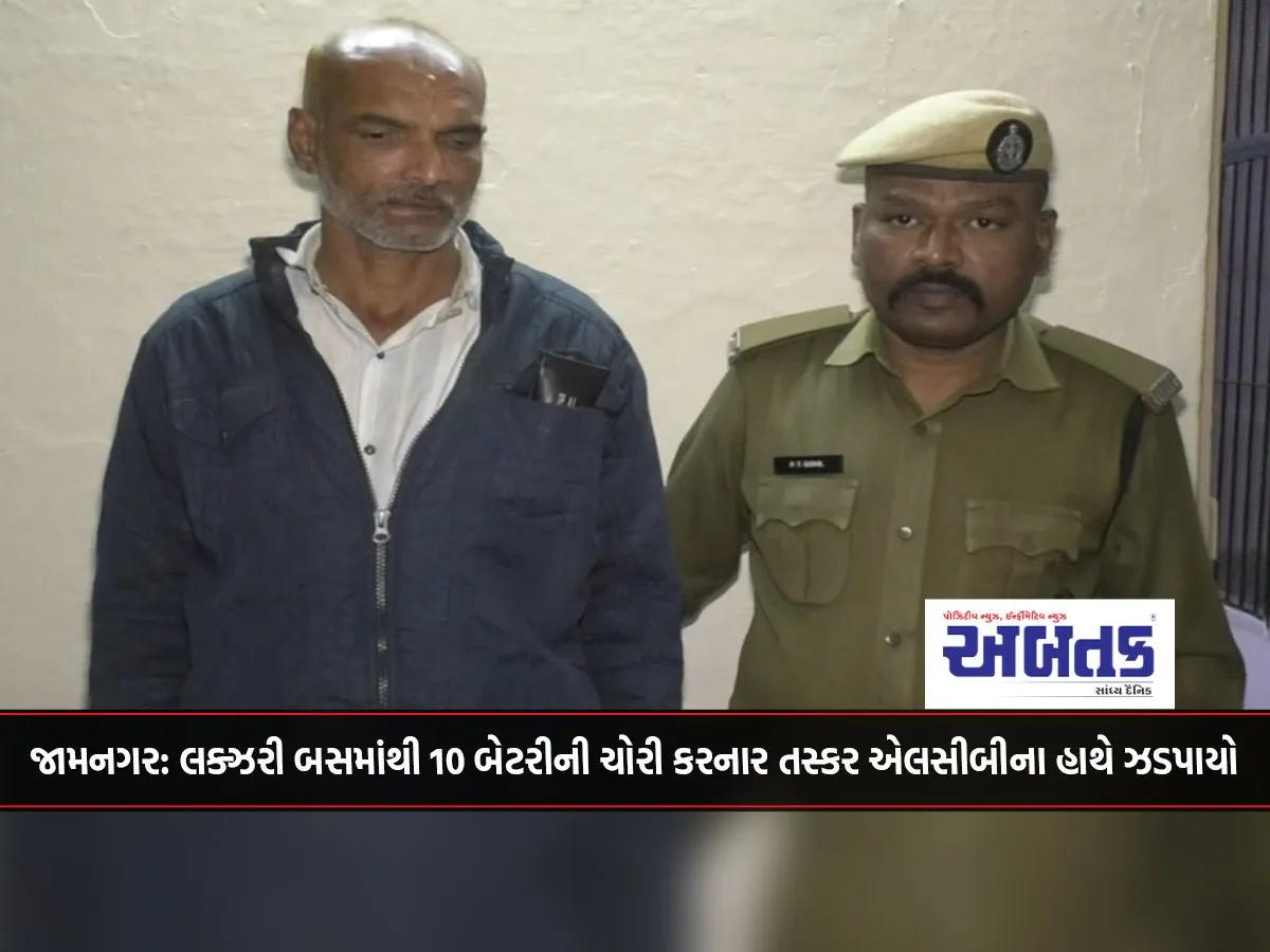 Jamnagar: Smuggler Who Stole 10 Batteries From Luxury Bus Caught By Lcb