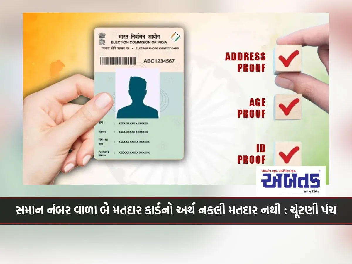 Two voter cards with same number does not mean fake voter: Election Commission