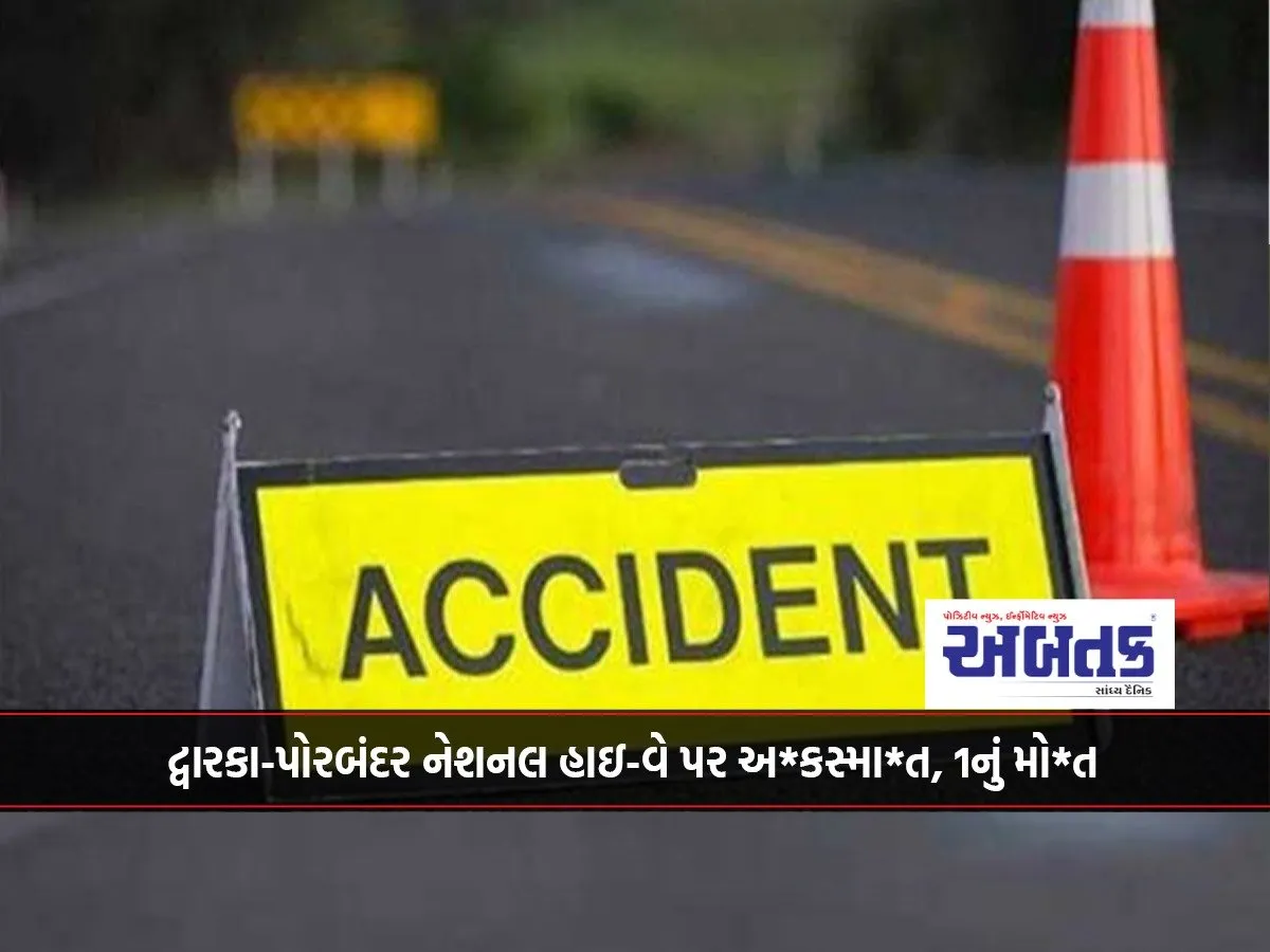 Accident On Dwarka-Porbandar National Highway, 1 Dead