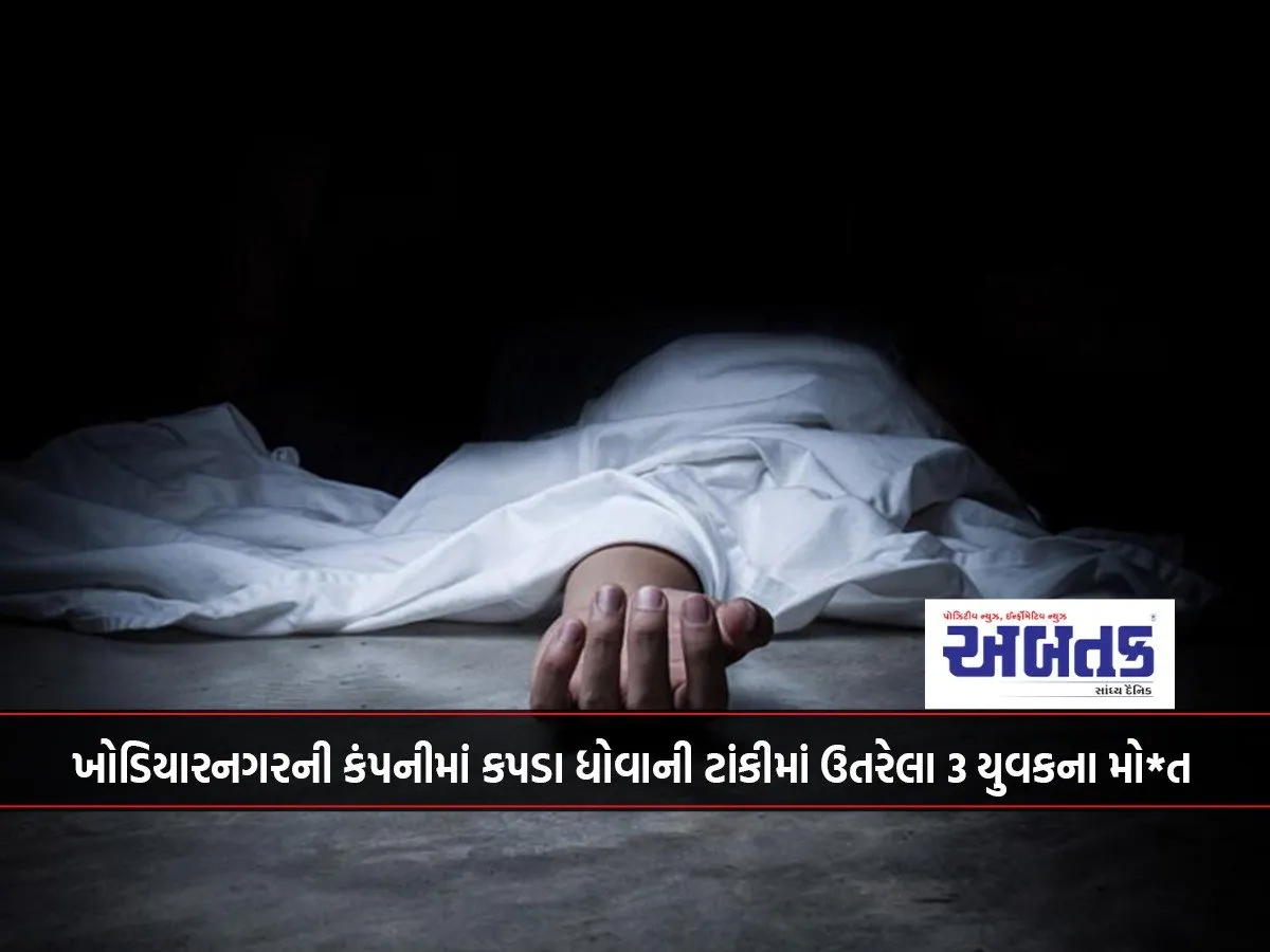 3 Youths Die After Falling Into Washing Tank At Khodiyarnagar Company