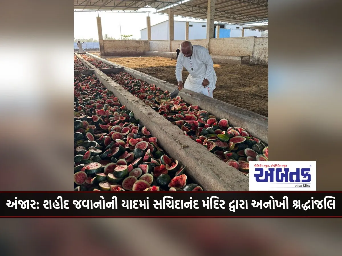 Anjar Unique Tribute By Sachidanand Temple In Memory Of Martyred Soldiers