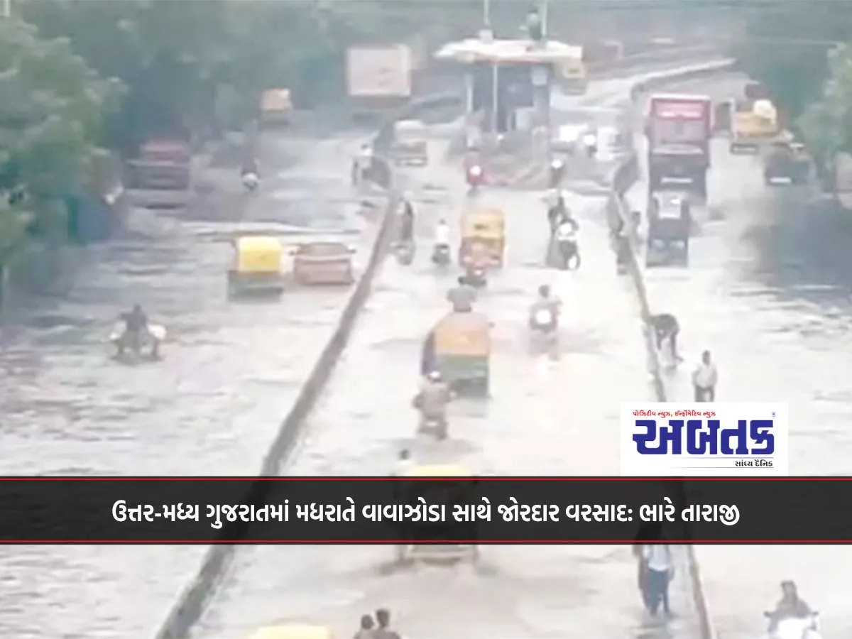 Heavy Rains With Thunderstorms In North-Central Gujarat At Midnight: Severe Devastation