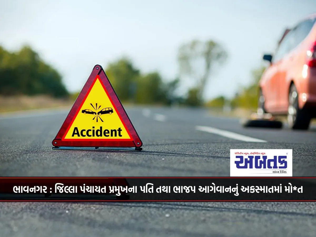 Bhavnagar: District Panchayat President'S Husband And Bjp Leader Dies In Accident