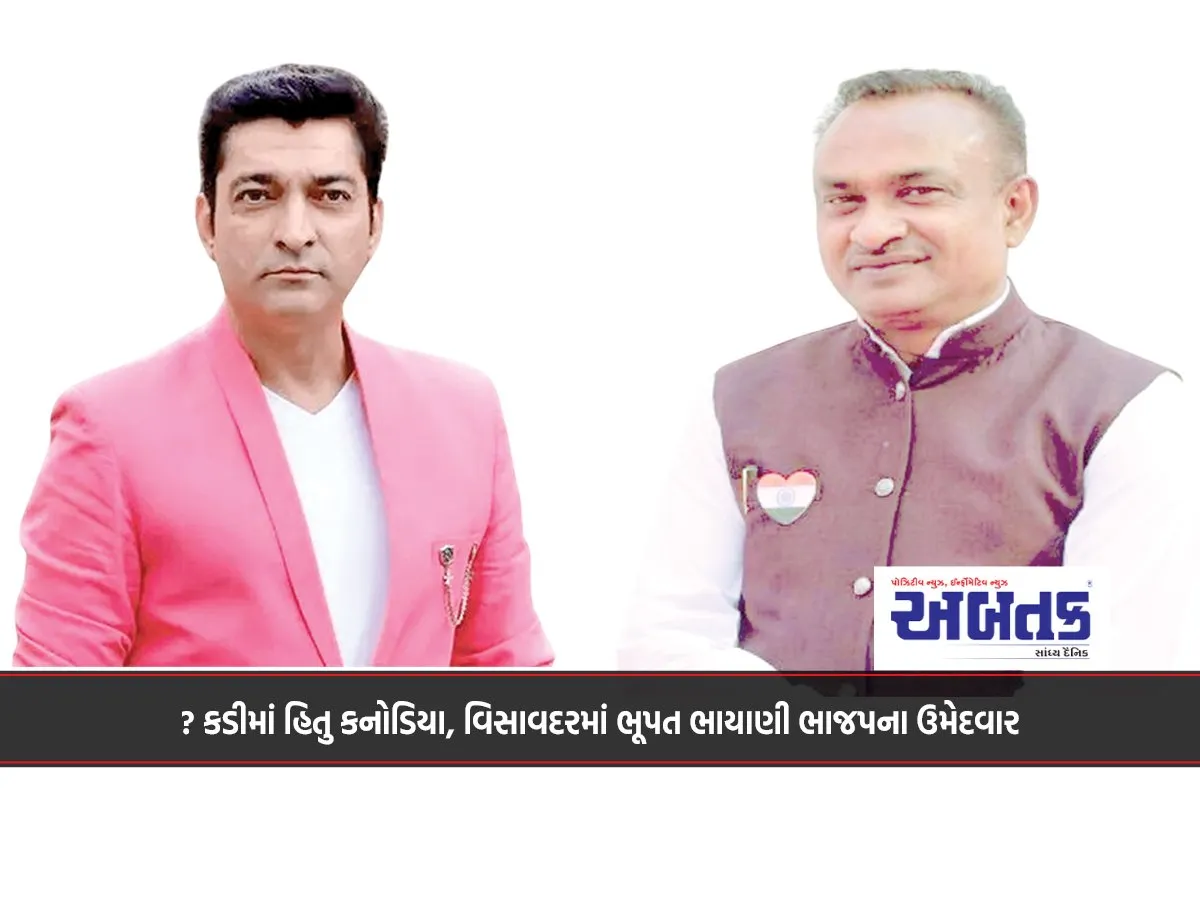 Hitu Kanodia In Kadi, Bhupat Bhayani Bjp Candidate In Visavadar?
