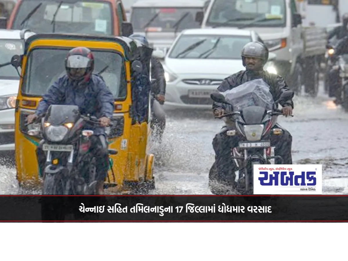 Heavy Rains Lashed 17 Districts Of Tamil Nadu Including Chennai