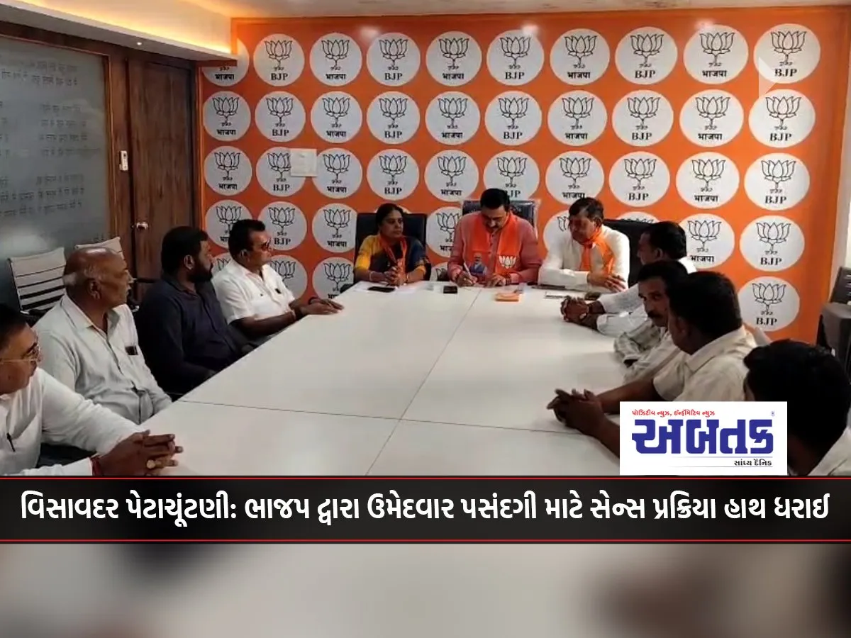 Visavadar By-Election Bjp Conducts Sensitization Process For Candidate Selection