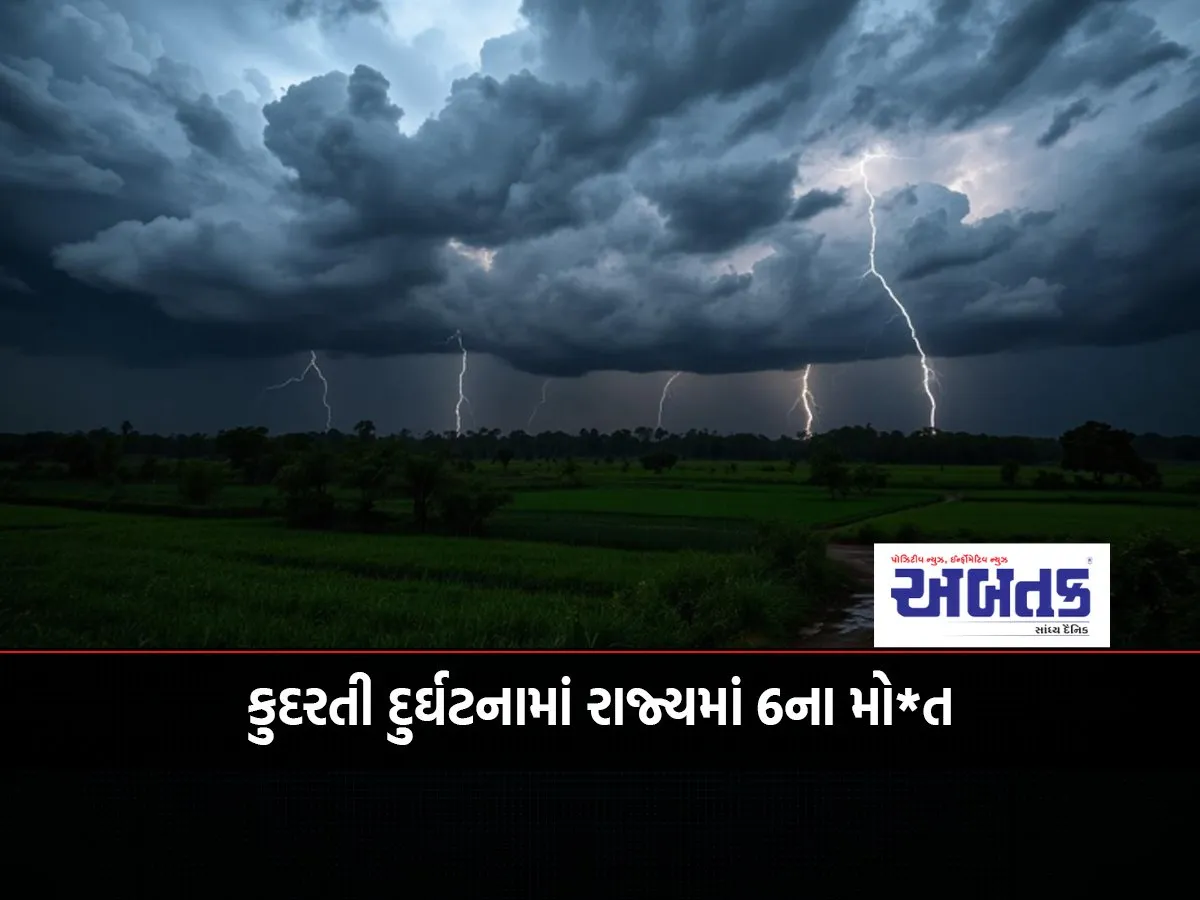 Heavy Rain Accompanied By Lightning In Ahmedabad, Many Trees Fell