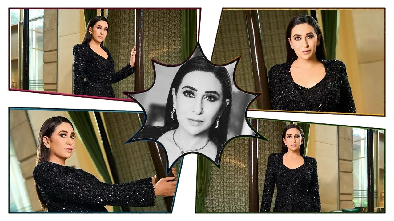 Karisma Kapoor'S Stylish Look In A Black Outfit