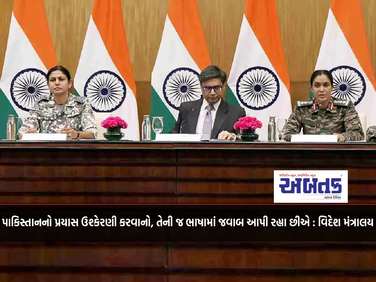Pakistan'S Attempt To Provoke, We Are Responding In Its Own Language: Ministry Of External Affairs