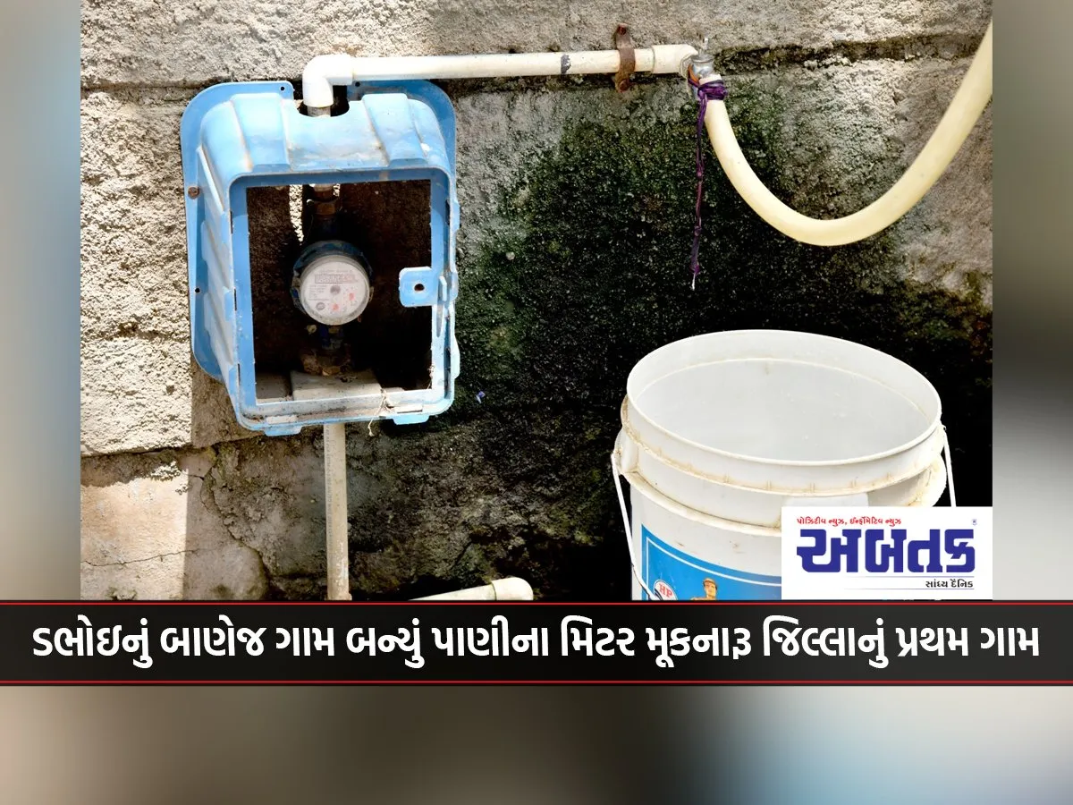 Banej Village In Dabhoi Becomes First Village In The District To Install Water Meters