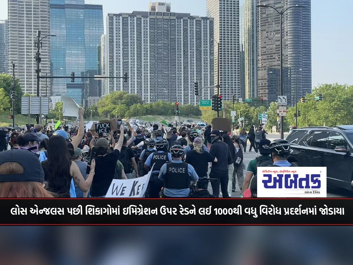 After Los Angeles, Over 1,000 Join Protests In Chicago Over Immigration Row