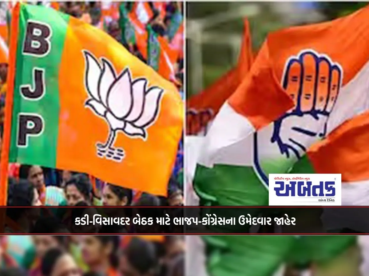 Bjp-Congress Candidates Announced For Kadi-Visavadar Seat: Today Is The Last Day To Fill The Form
