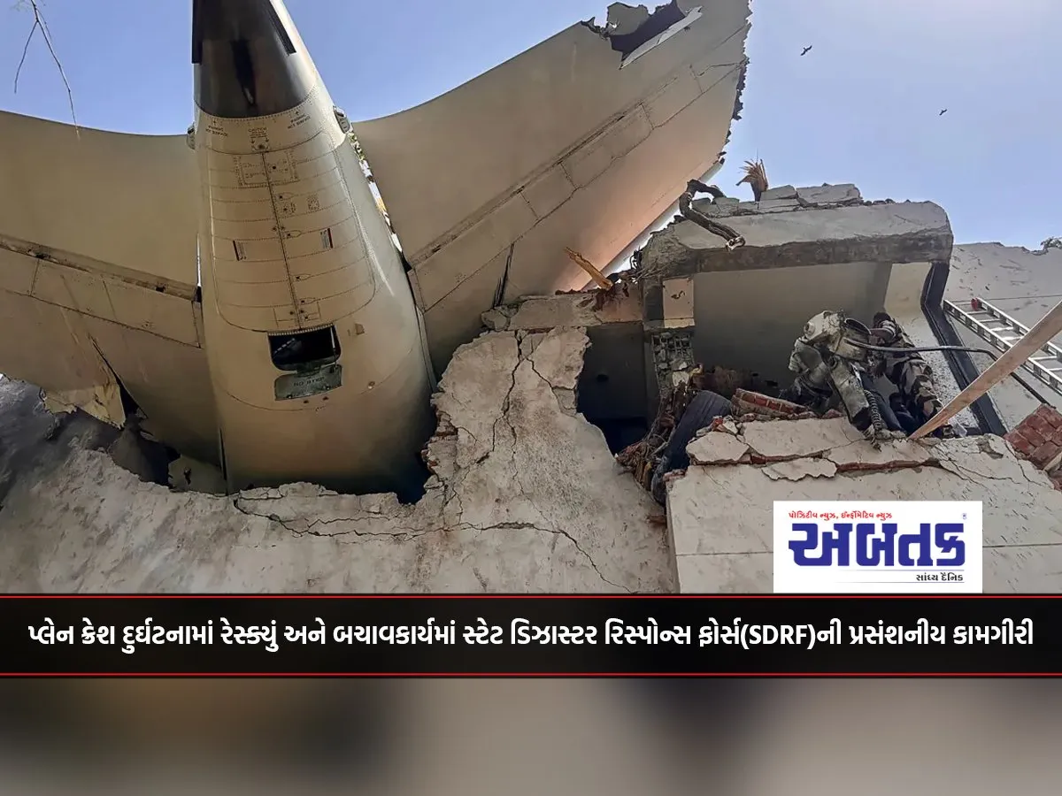 State Disaster Response Force (Sdrf) Commendable Work In Rescue And Rescue Work In Plane Crash Accident