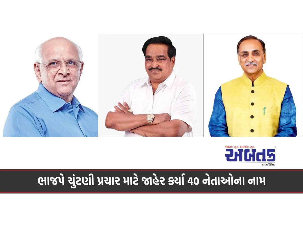 Bjp Announces Names Of 40 Leaders For Election Campaign