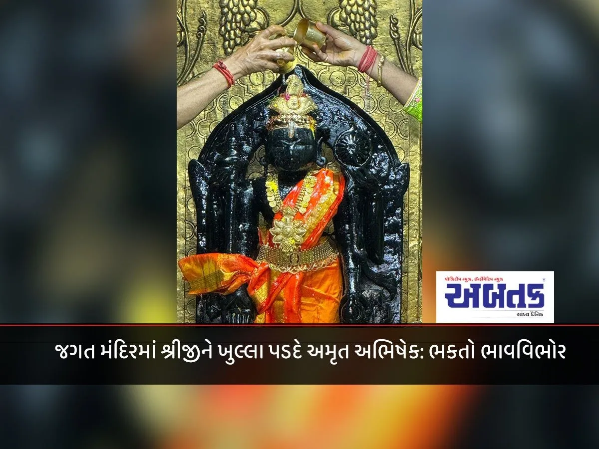 Amrit Abhishek To Shriji In Jagat Mandir On Open Screen: Devotees Are Emotional