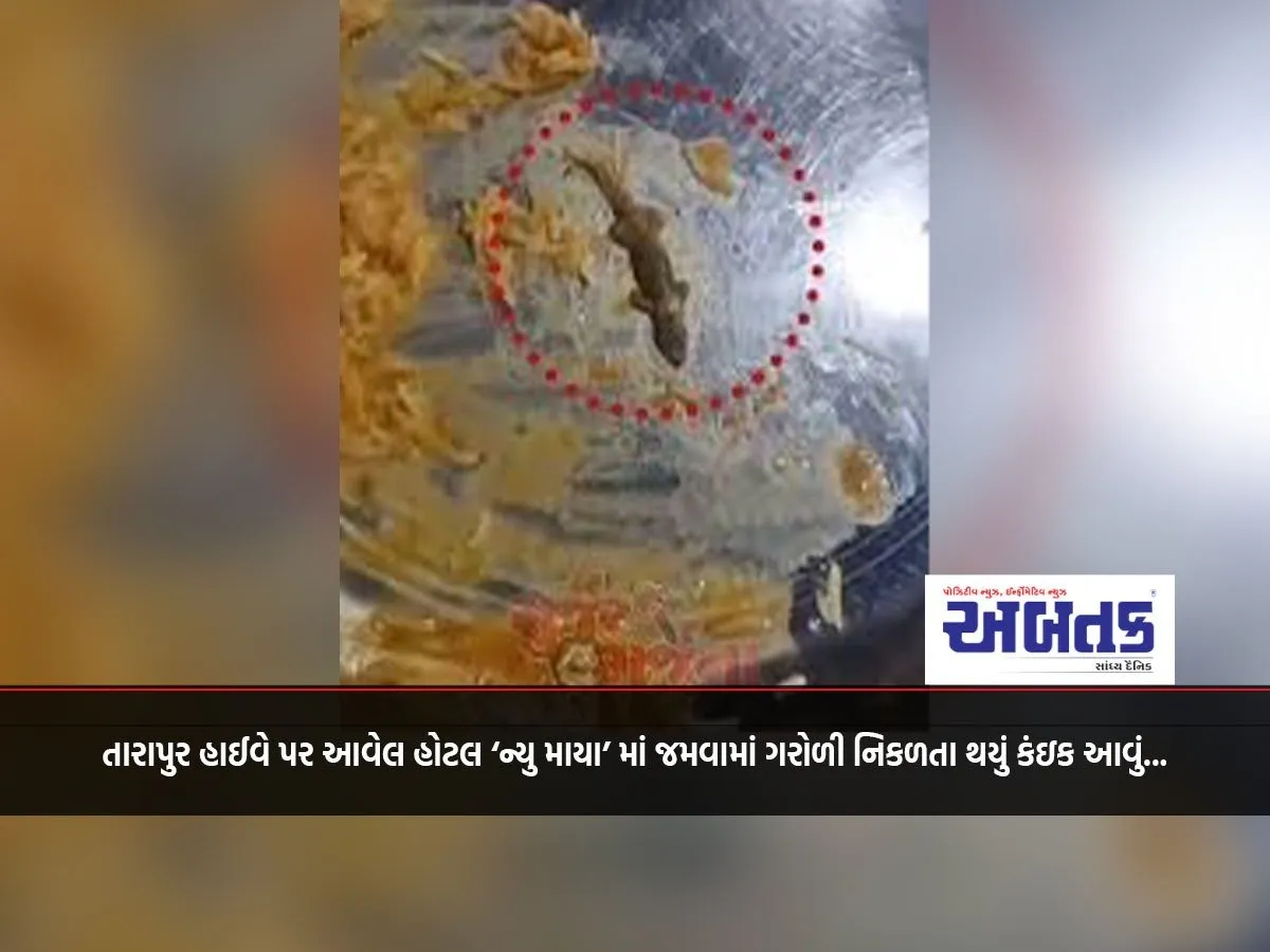 Something Like This Happened While Eating At Hotel 'New Maya' On Tarapur Highway...