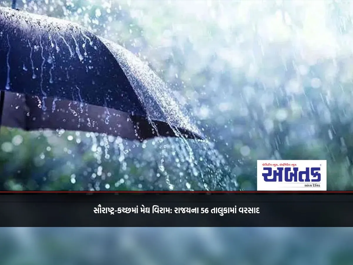 Rain On Break In Saurashtra-Kutch: Rain In 56 Talukas Of The State