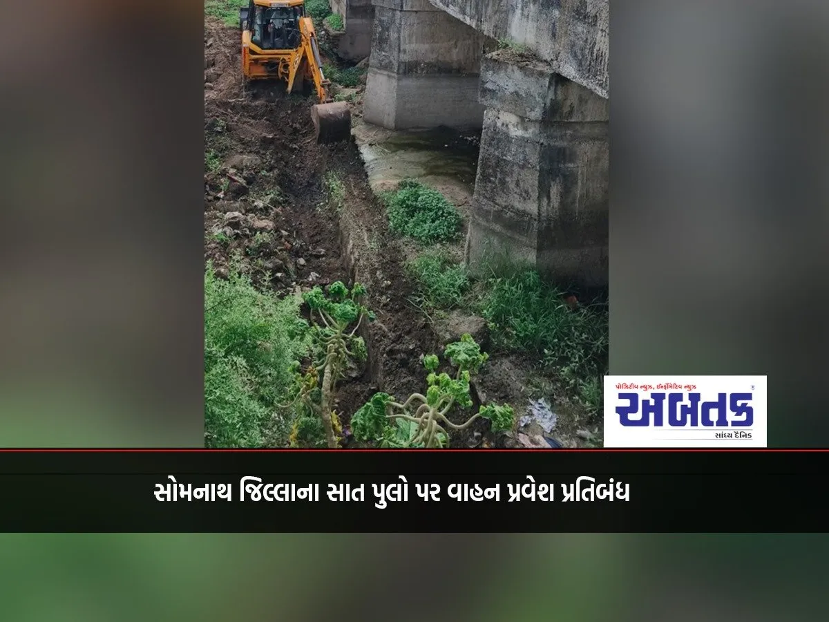 Vehicle Entry Banned On Seven Bridges In Somnath District