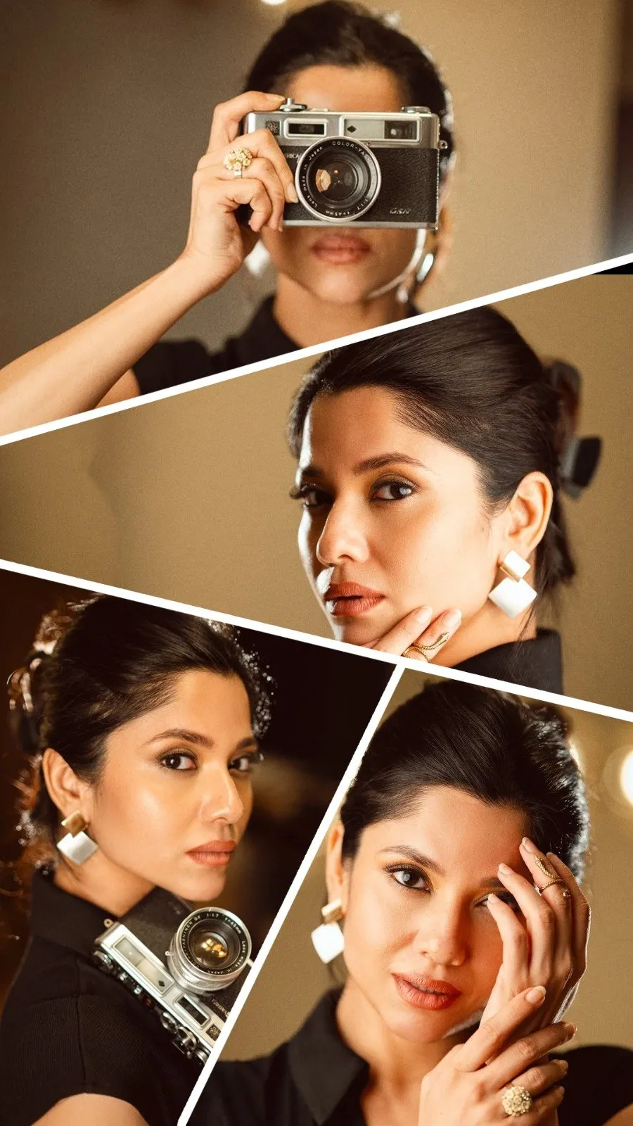 Black Dress, Vintage Camera And Unstoppable Style: Kinjal Rajpriya'S &Quot;Stylish Look&Quot;