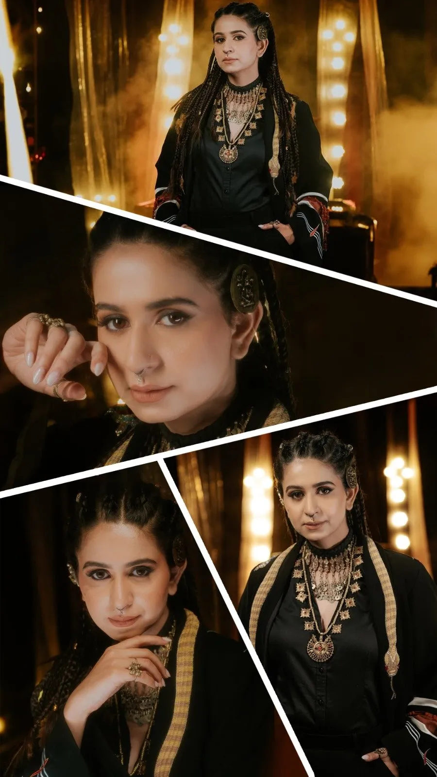 Kinjal Dave'S Traditional Yet Modern Twist Look!!