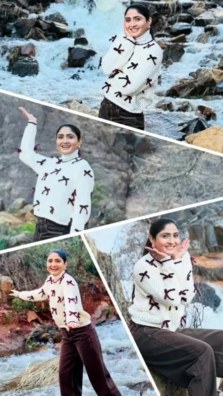 Geeta Rabari'S Stylish Look With Simple Beauty In A Natural Setting!!