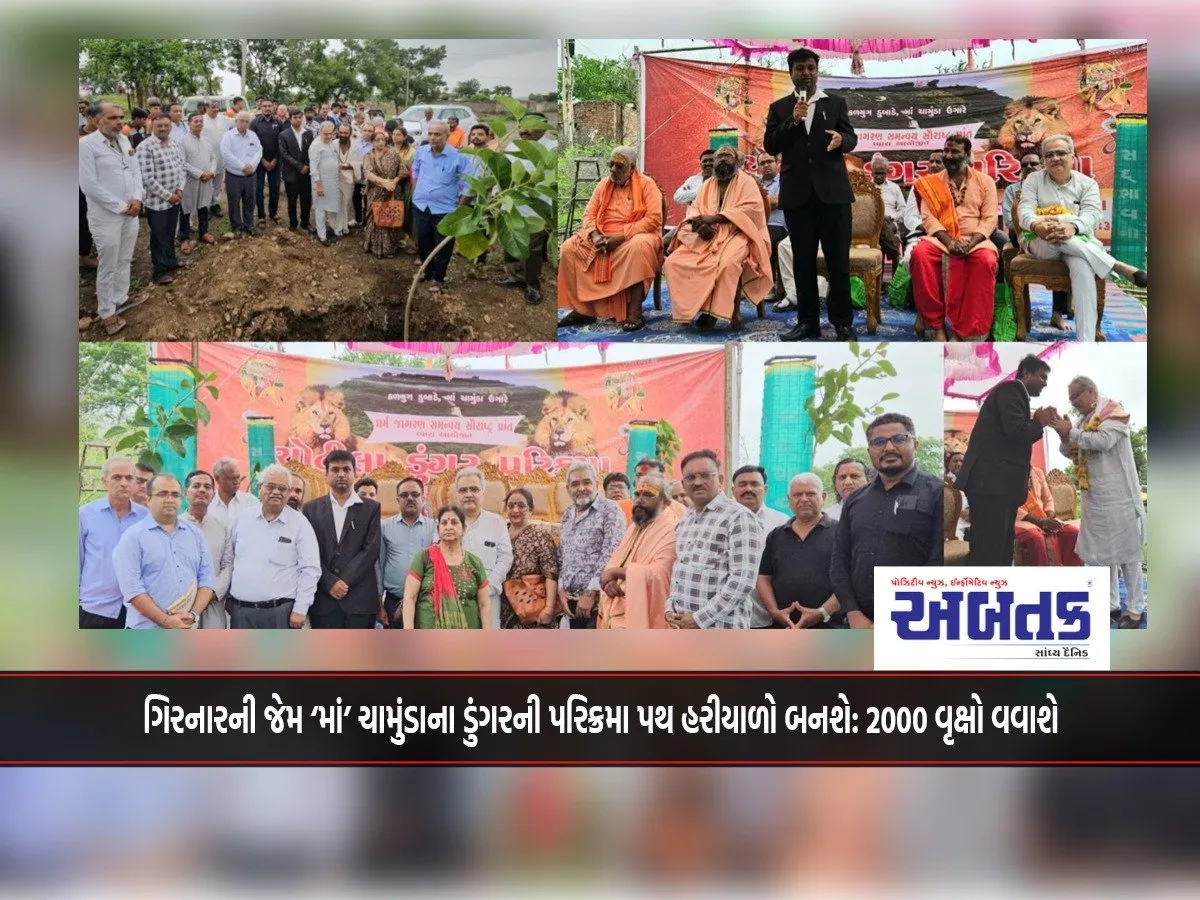 Like Girnar, The Circumambulation Path Of Chamunda Hill Will Become Green: 2000 Trees Will Be Planted